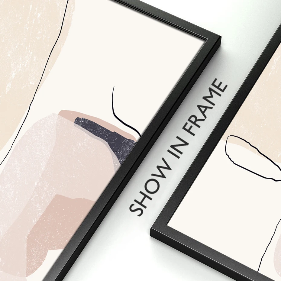 Современный абстрактный бежевый Рисунок кисти пейзаж холст живопись картины