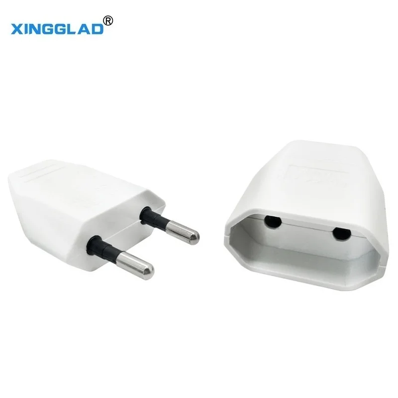 2 Pin штепсельная вилка европейского стандарта для мужчин и женщин электронный