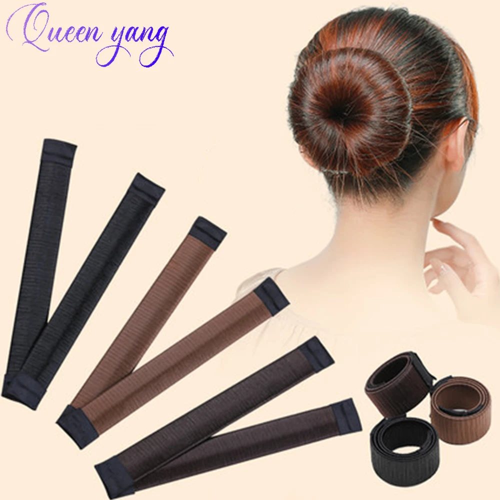 

QUEENYANG Ladies Synthetic Hair Coiler French Hair Coiler Arrange Broken Hair Black Brown Curler Wig Accessories
