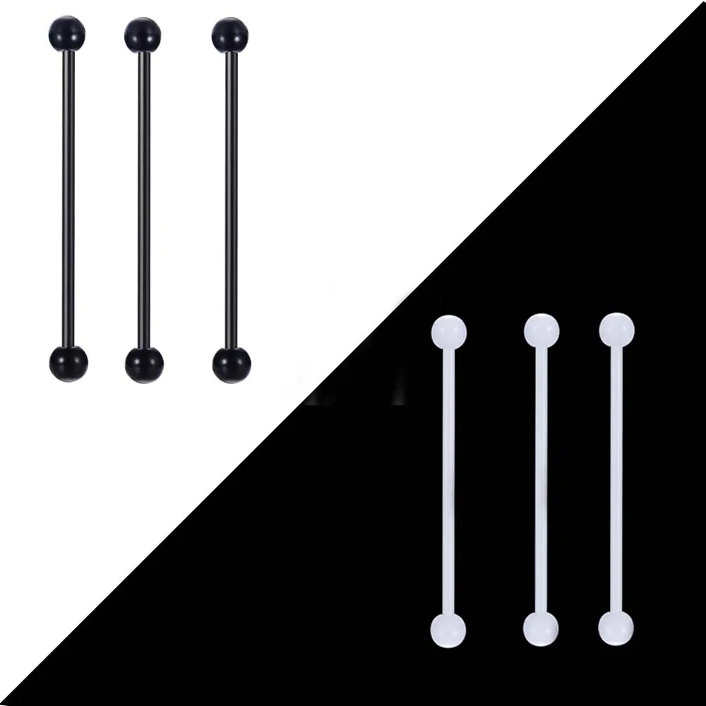 Серьги акриловые в стиле индастриал Для Пирсинга Ушей модные длинные беруши с