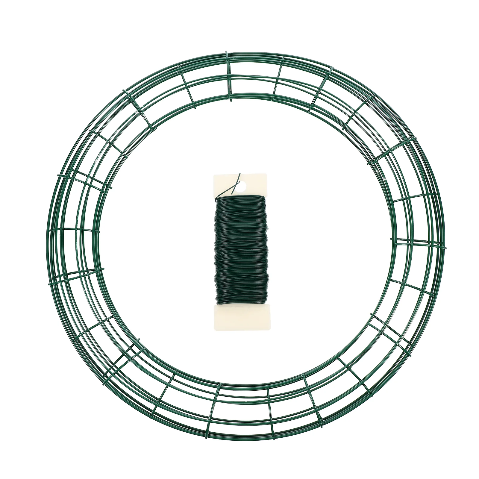 

3 шт., круглые кольца для венка из зеленой проволоки