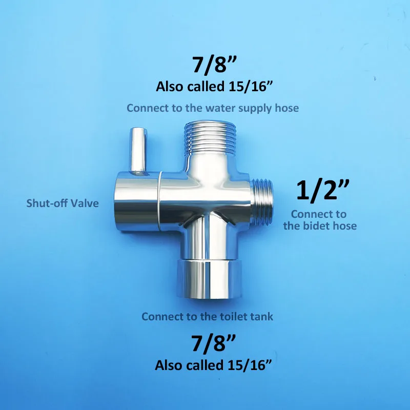 Wasourlf Туалет ручной опрыскиватель для Биде набор душевых шлангов белый Т-адаптер