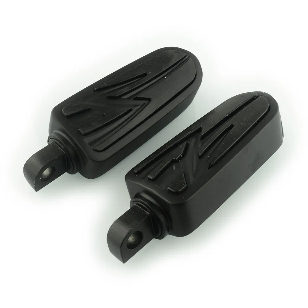 Male Mount Motorcycle Rubber Footrest Footpegs Floorboard For Harley Iron XL 883 1200 Street 750 500 Touring Custom Dyna Softail