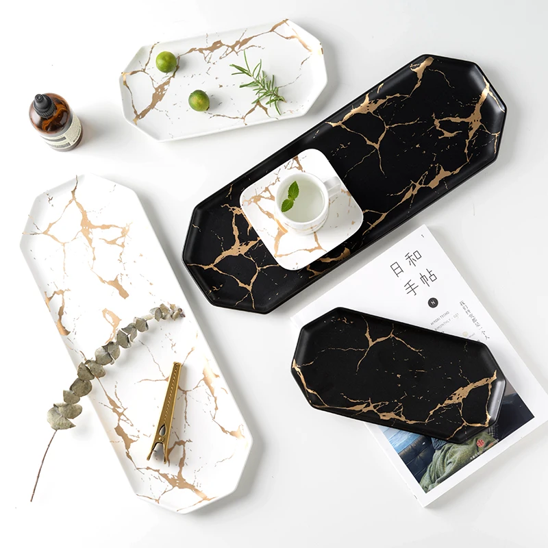 Роскошный светильник из Северной Европы золотая линия Мраморная керамическая