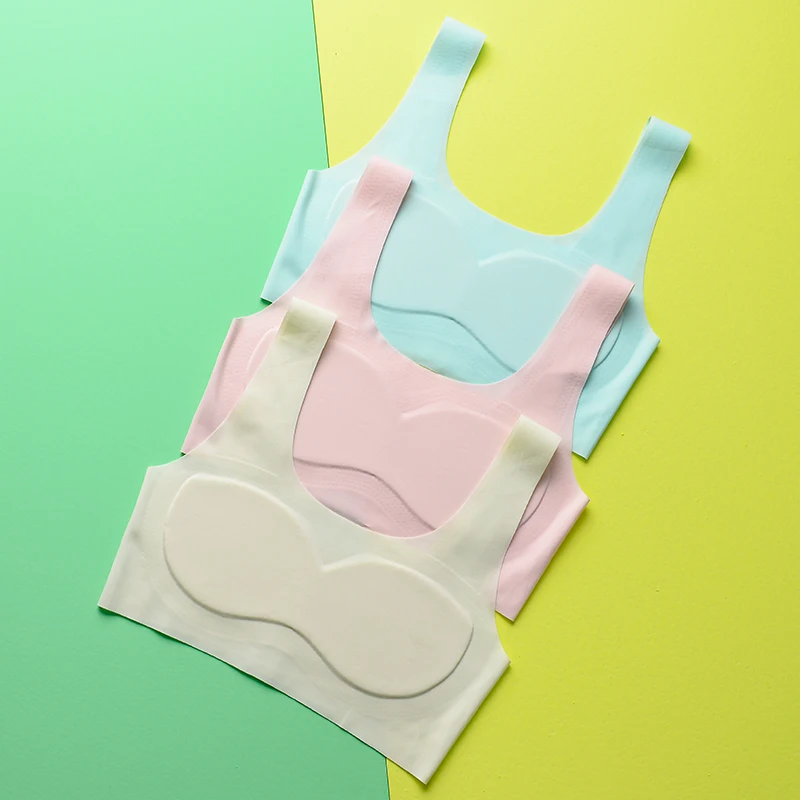 

Girls' bra, teenagers' underwear, no steel ring latex underwear, teenagers' sports underwear, waistcoat, girls' 8-16y