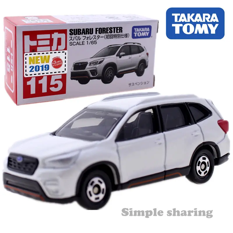 

Модель автомобиля Takara Tomy Tomica No.115 Subaru Forester, литые под давлением модели внедорожника, 1-е издание, масштаб 1/65