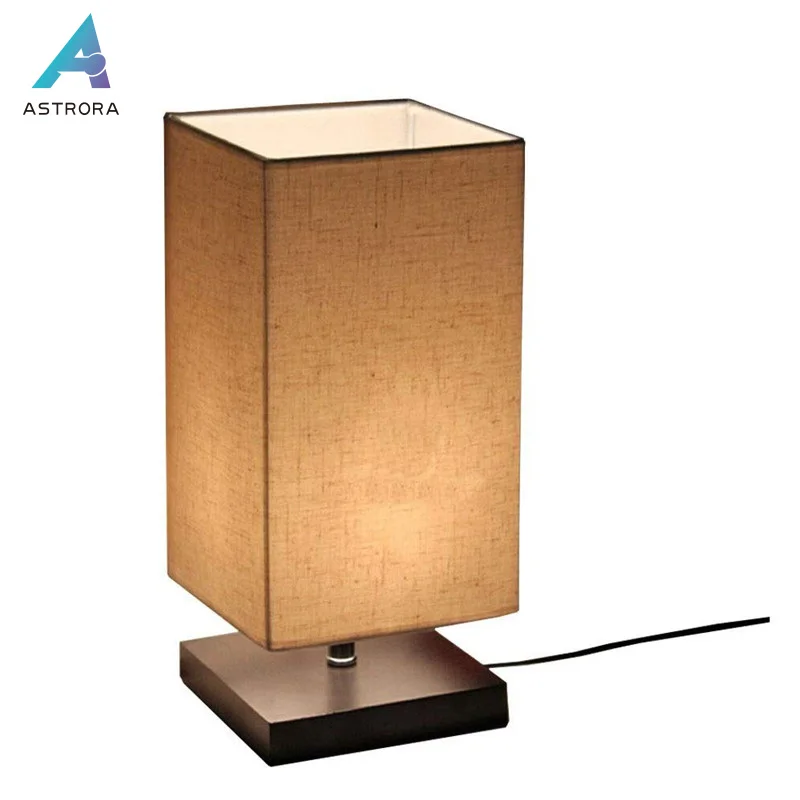 ASTRORA креативная Минималистичная настольная лампа из цельного дерева