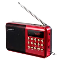 mini portable radio handheld rechargeable digital fm usb tf mp3 player speaker devices supplies