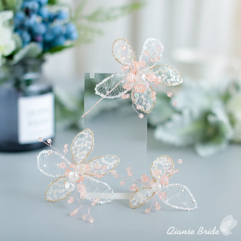 Великолепный цветочный головной венок ручной работы бисерное украшение для