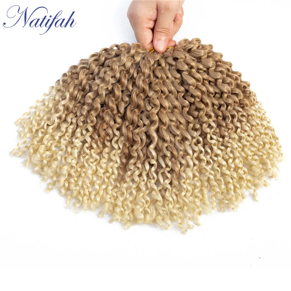Natifah Marley Боб волосы крючком косички Синтетические плетение кудрявый отскок 8