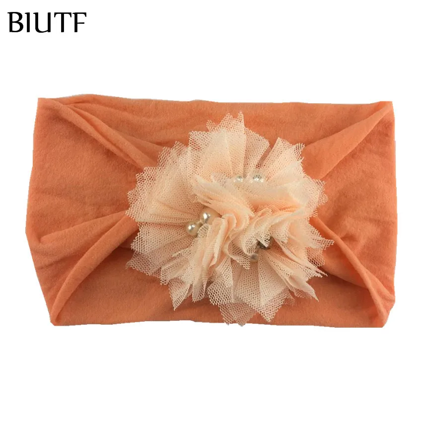 Детский тюрбан для ушей 20 шт./лот эластичная мягкая широкая нейлоновая повязка на