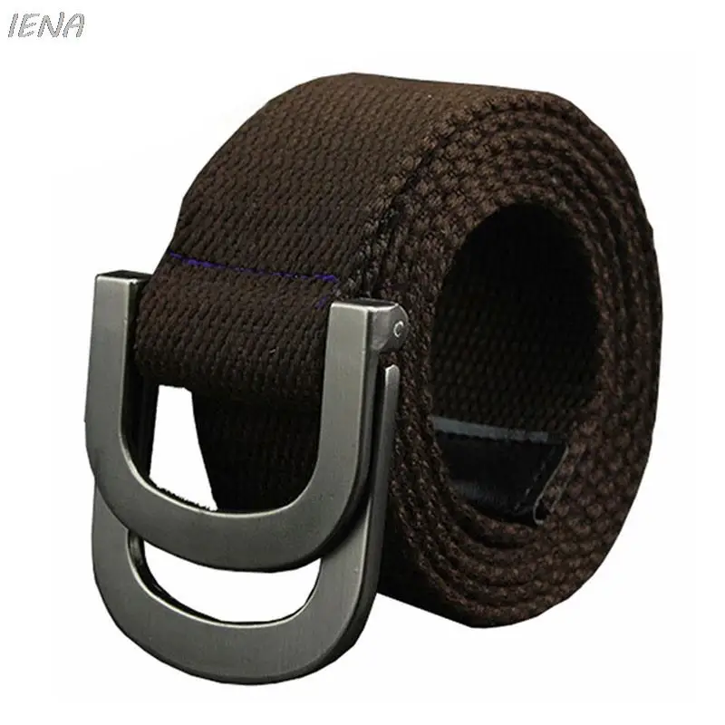 

Casual Men's Canvas Belts for Man Strap Tactical Belt for Military Jeans Double Ring Buckle Belts Cummerbunds