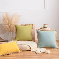 18x18 decoration pillows nordic home decor pillowcase cotton linen pillow cover nordic cushion cover for living room sofa
