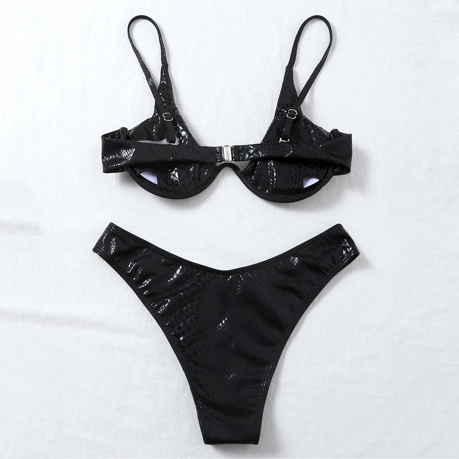

Snake Pattern Bikini Push Up Unpadded Women'S Swimsuits Beachwear Bandage Bikini Set Women'S Swimming Suit Bikini Tanga Mujer