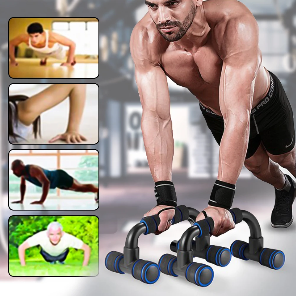 

Home Fitness Steel Push-Ups Rack Stand Foam Handle T-Shape High Quality Pectoral Muscle Training Device Push-Up Train Support