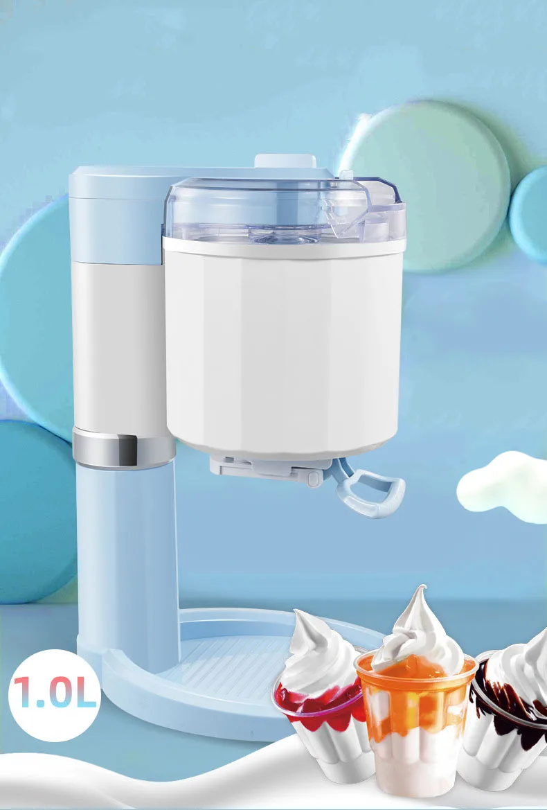 

220V Home Ice Ream Maker Multifunction Fully Automatic Mini Soft Serve Ice Cream Machine Electric DIY Smoothie Child Favorite