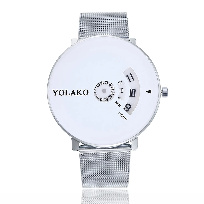 Новые Модные Простые унисекс золотые часы женские из сплава для молодых девушек