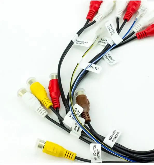 Автомобиль 24 Pin стерео радиокабель RCA выход провода Жгут электропроводки разъем