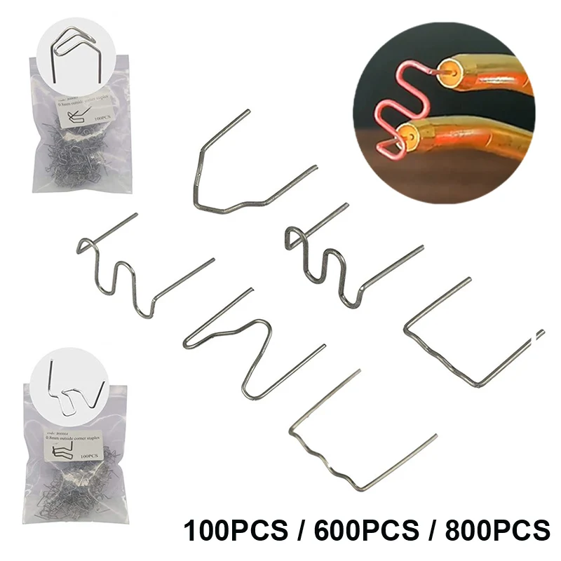 

100Pcs/600Pcs Hot Stapler Staples For Plastic Welder Repair Melt Hot Welding Machine Welding Bumper Car Repair Tool