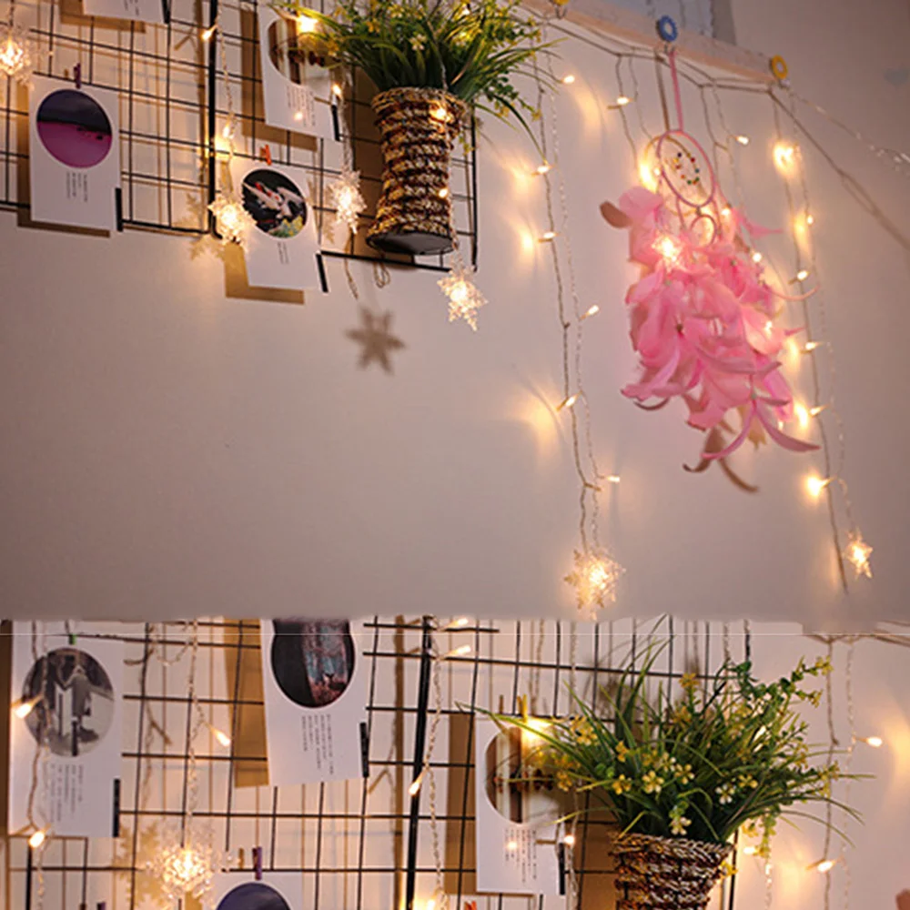 СВЕТОДИОДНАЯ Гирлянда-Снежинка 4 м 96 светодиодов | Лампы и освещение