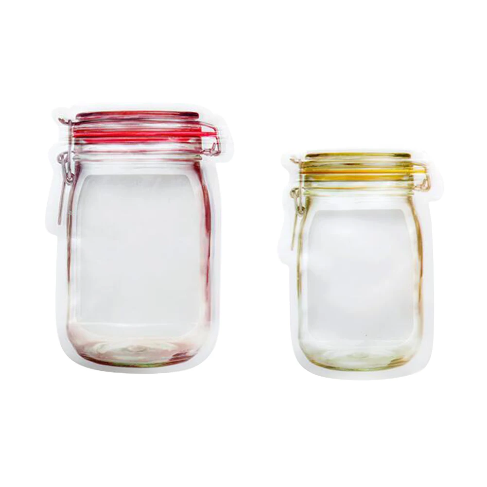 10 шт Mason Jar сумки для хранения продуктов Reclosable Ziplock Treat сумки уплотнительная сумка для хранения продуктов для конфет для печенья, закусок