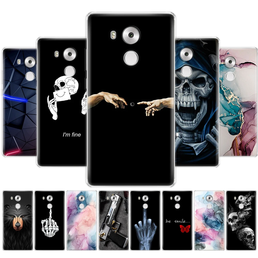 Чехол для Huawei Mate 8 чехол Mate8 мягкая задняя крышка с рисунком из мультфильма
