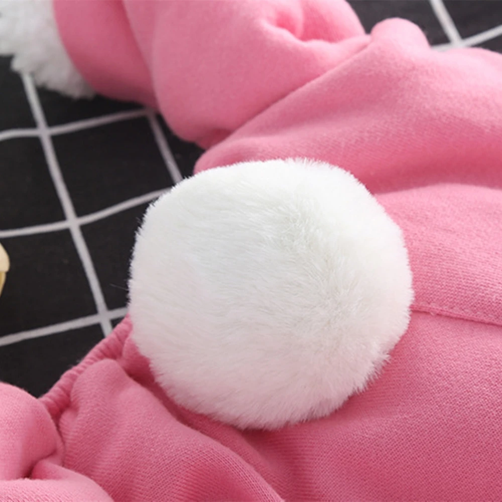 Плюшевый комбинезон с кроликом Одежда для кошек и собак Пальто Рождественская