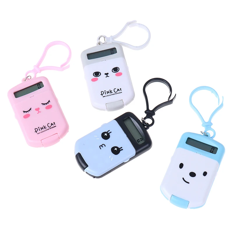 Мини-калькулятор Kawaii портативный цифровой калькулятор 8 дисплеев мультяшный