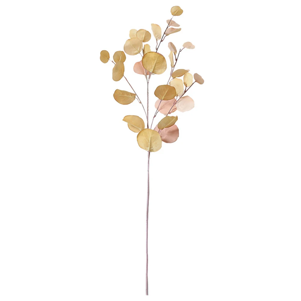 

Artificial Long Pole Eucalyptus Leaf Leaves Plants Money Leaf Fake Plants Wall Decorative for Wedding Shooting Prop Home Decor