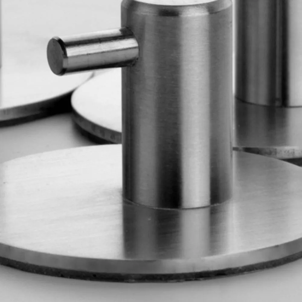 

Stainless Steel Bathroom Lavatory Towel Hanger Wall Mounted Single Clothes Hook Non-adhesive Round Hook Cloakroom Organizer