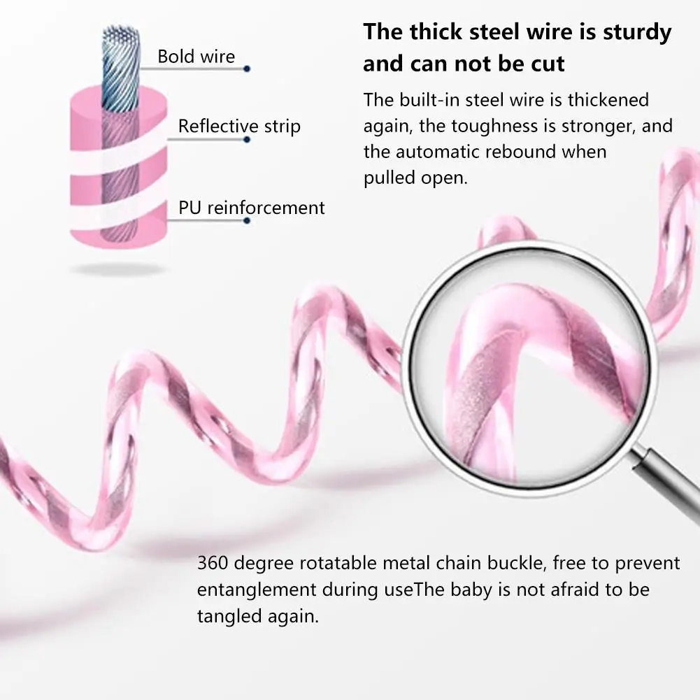 Ребенок анти потерянный наручные 2 5 м ремень Веревочный Поводок для малышей
