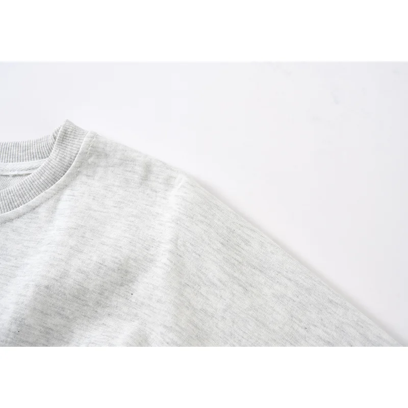 Свитшот женский с круглым вырезом худи надписью пальто уличная одежда в стиле