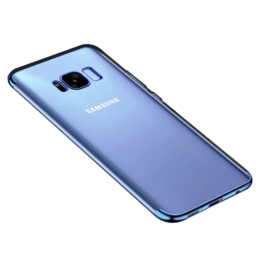 

Phone Case For Samsung A5 A6 S PLUS A7 A9 steart A20E A70 Plating 3 Section TPU Soft Shell All Inclusive Drop Protection