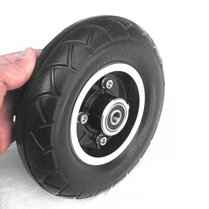 

200x50 Electric Scooter Solid Wheel No-Air 8Inch Scooter Wheel With Solid Tire