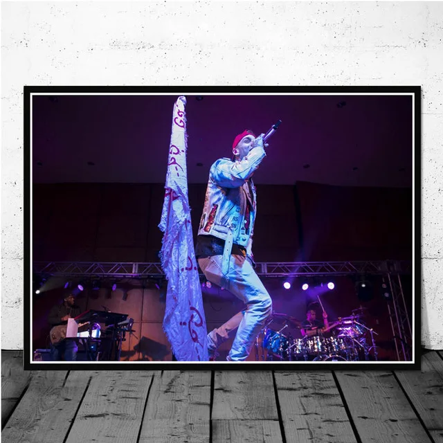 

Poster Prints Blackbear American Rapper Hip Hop Music Singer Star Oil Painting Canvas Art Wall Pictures Living Room Home Decor