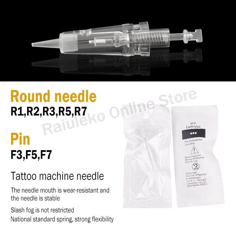50 шт. МИМ байонетные картриджи иглы R1/R2/R3/R5/R7/F3/F7 стерилизованная машина для