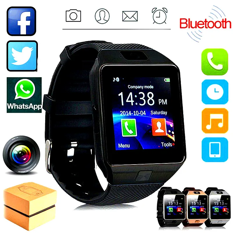 

DZ09 Smart Watch With Camera Bluetooth Smartwatch SIM TF Card Slot Fitness Activity Tracker Sport Watch Android PK Q18 Watches