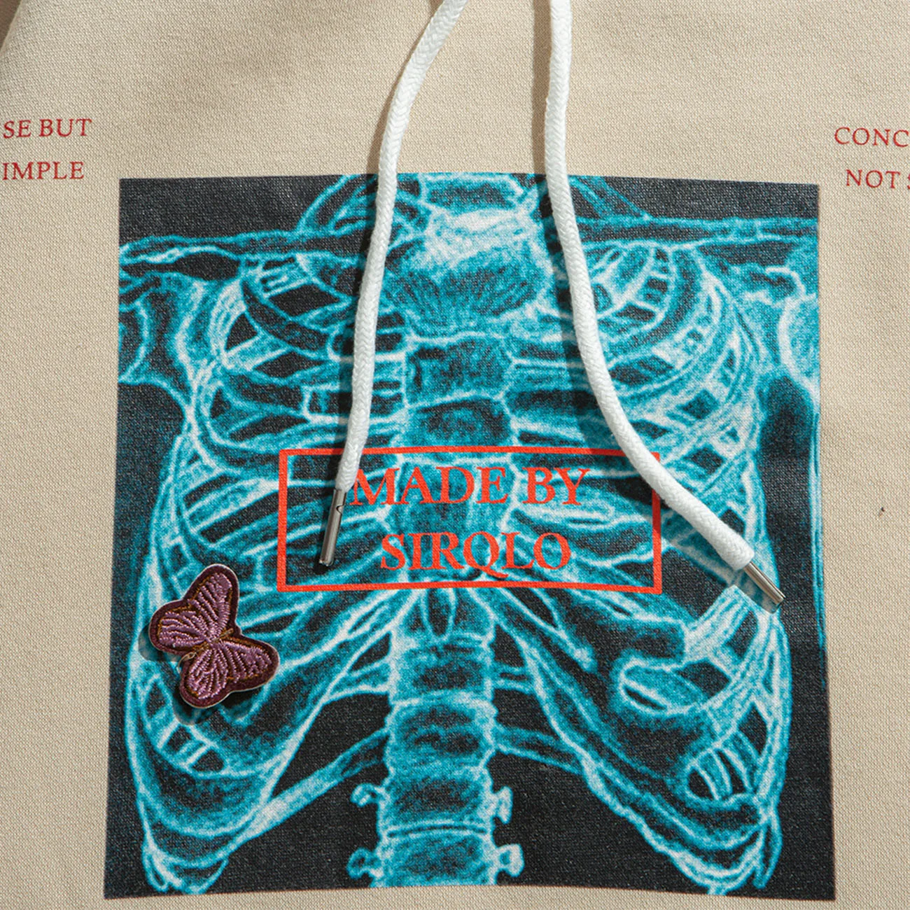 Мужская Повседневная Толстовка в стиле Харадзюку со скелетом и бабочкой 2020 |