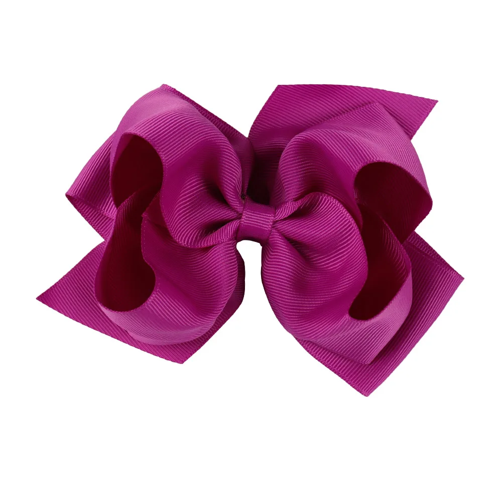 9 Regal Purple 2 шт./лот " Большие банты для волос с зажимами для девочек Детская Мода корсажная лента ручной работы банты заколки аксессуары для волос - Цвет: 9 Regal Purple