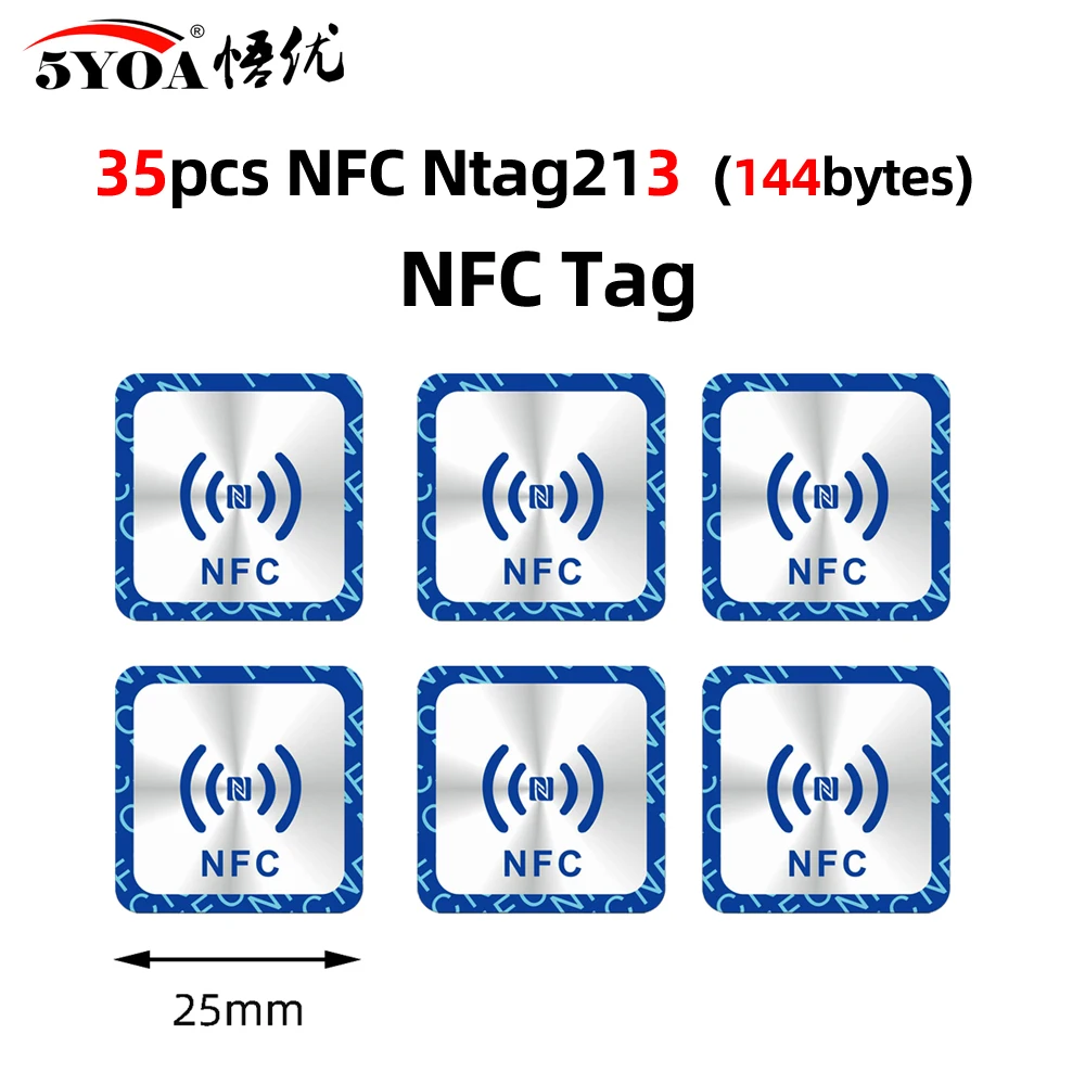 80 шт./35/25/18 NFC метки 25 мм наклейки протокол 13 56 МГц ISO14443A универсальные RFID телефоны