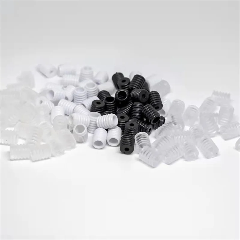 

100 шт./лот Высококачественная Регулируемая резиновая нескользящая Пряжка спиральная веревка для маски эластичная лента регулируемые завяз...