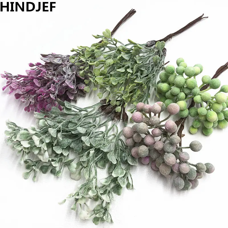 HINDJEF 6 шт./искусственные мини-ягоды ванили искусственные цветы Рождественские