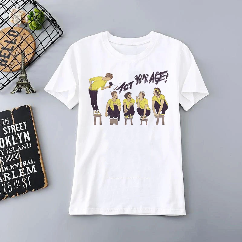 

One Direction T Shirt Summer Clothes Streetwear Women Harry Styles Merch Print T Shirt Oversized T-shirt Aesthetic 1D Girl Tops