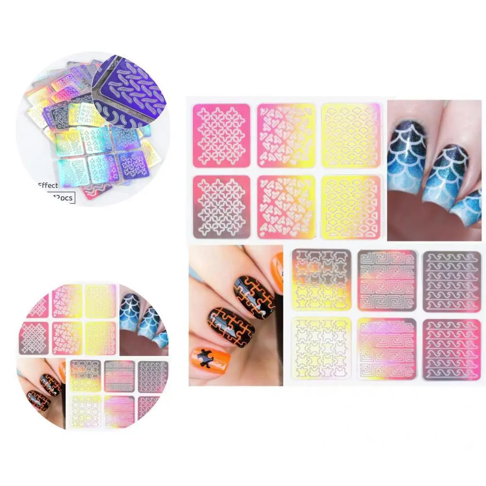 24 шт./компл. универсальные магнитные инструменты для переноса маникюра шаблон