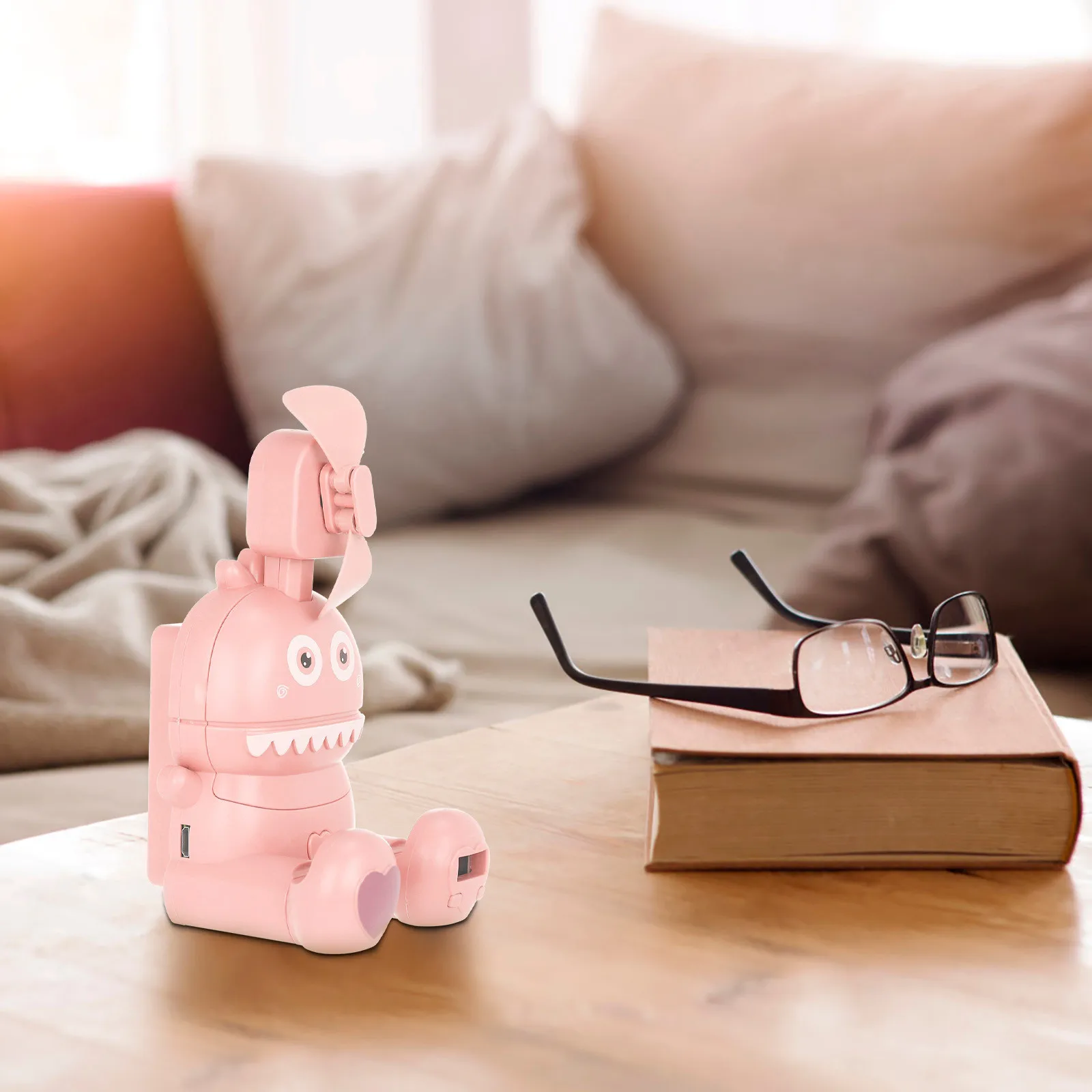 Детские часы с мультипликационными изображениями вентилятор зарядки складной