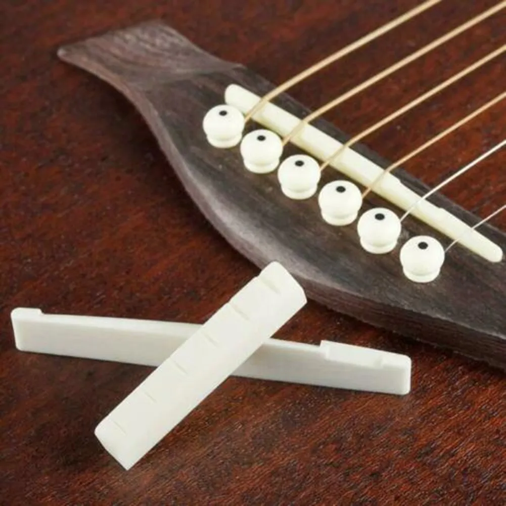 

Acoustic Universal Guitar Bridge Saddle Two Colors Optional For Acoustic Classic Electric Guitar Parts Accessories