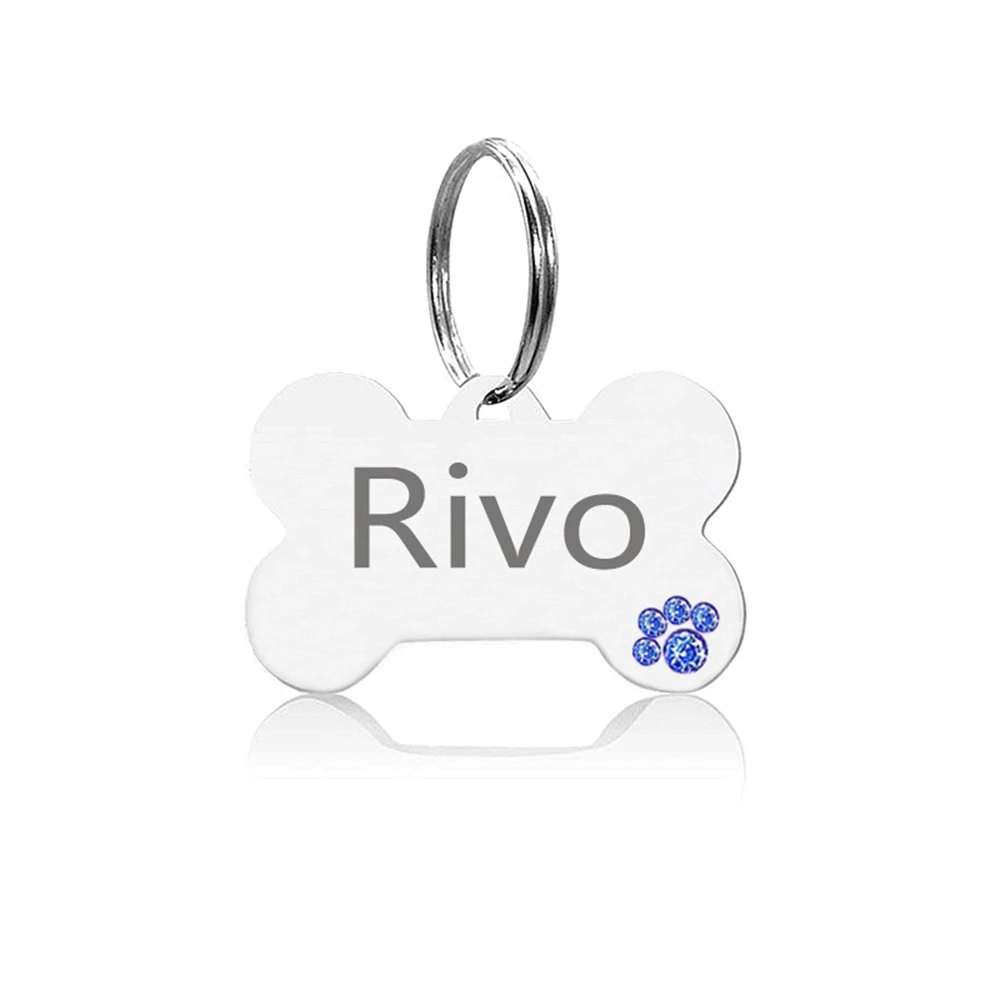 Собачьи бирки для собак персонализированная Выгравированная бирка из