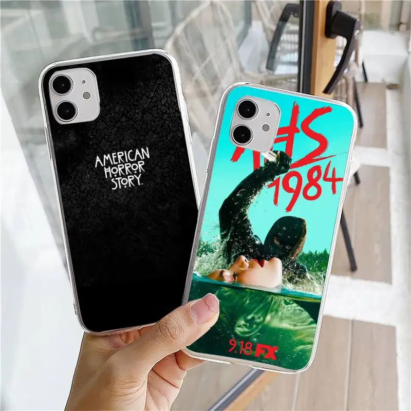

TV American Horror Story AHS 1984 Phone Case For iphone 5s 6 7 8 11 12 plus xsmax xr pro mini se Transparent Cover Fundas Coque