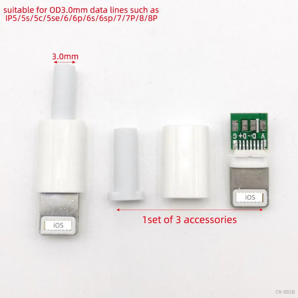 10 комплектов тип соединения проводов IOS USB штекер для iphone с чипом разъем платы