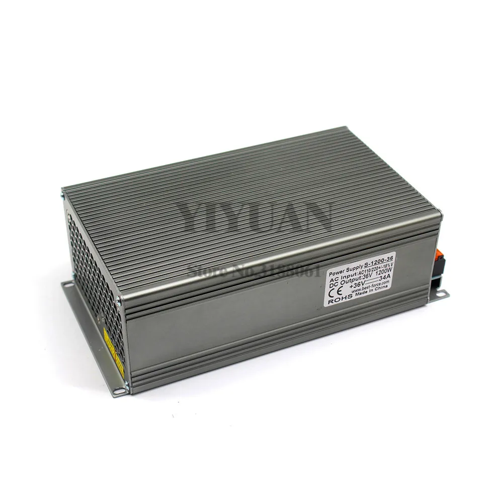 Источник питания с переключением на один выход трансформатор 36 В 34 А 1200 Вт 110 220